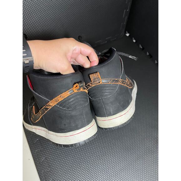 2015 Nike Dunk High Pro SB‎ 'Distressed Leather' 305050-026 Men's Size 9 - Picture 6 of 11